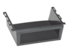 1-DIN Radioblende Universalmontage schwarz lose