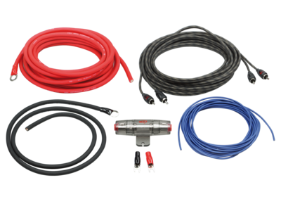 Kabel Kit Endstufe Strom 5m 10mm² / 5m Cinch / 40A AGU