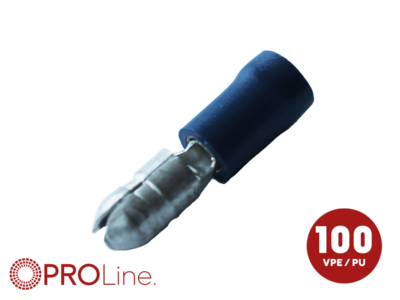 Rundstecker 1,5mm²-2,5mm²/5,0mm blau ST 100 Stück