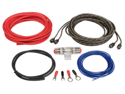 Kabel Kit Endstufe Strom 5m 6mm² / 5m Cinch / 30A AGU