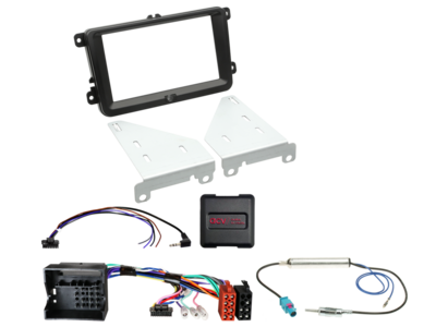 2-DIN Kit Seat/Skoda/VW Fahrzeuge LFB/Antenne schwarz