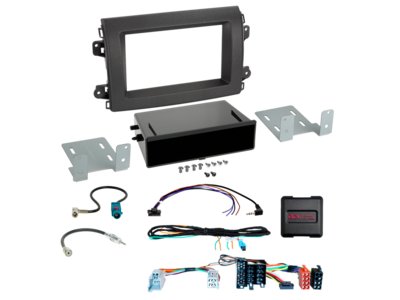2-DIN Kit1 mit Fach Citroen/Fiat/Opel ISO/Mini ISO LFB