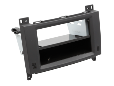 2-DIN Radioblende mit Fach Mercedes Fahrzeuge Rubber Touch