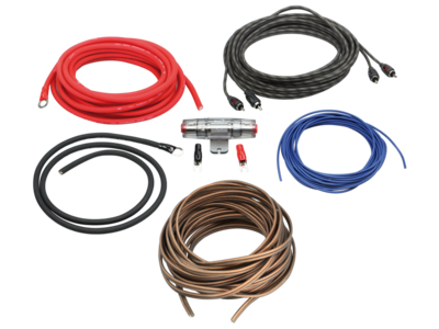 Kabel Kit Endstufe Stromkabel 10mm² Lautsprecherkabel 1.5mm