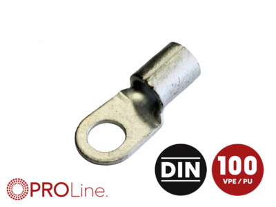 Ringkabelschuh 16mm²/6,5mm M6 unisoliert 100 Stück