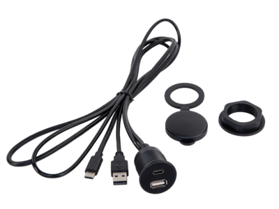 USB Einbaubuchse USB-A/USB-C 