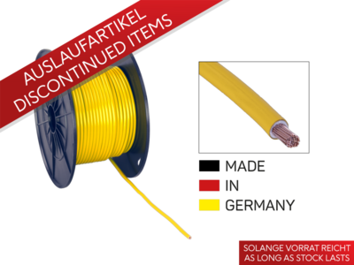 Stromkabel FLY 4,00 mm² gelb Spule 50 m