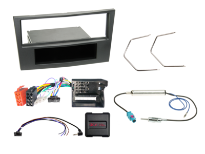 1-DIN Kit mit Fach Opel charcoal LFB CAN Bus/Antenne