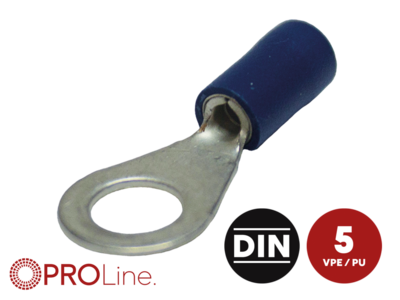 Ringkabelschuh 1,5mm²-2,5mm²/6,5mm blau EE 5 Stück