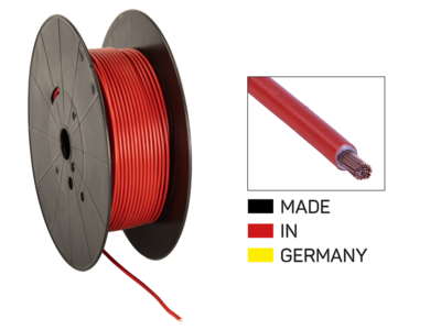 Stromkabel FLY 4,00 mm² rot Spule 100 m