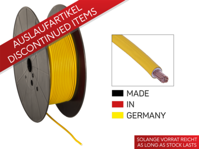 Stromkabel FLY 4,00 mm² gelb Spule 100 m