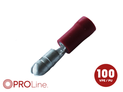 Rundstecker 0,5mm²-1.5mm²/4,0mm rot 100 ST Stück