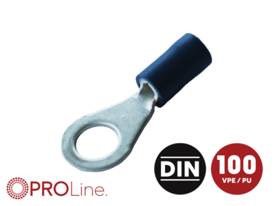 Ringkabelschuh 1,5mm²-2,5mm²/8,4mm blau EE 100 Stück