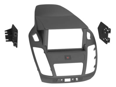 2-DIN Radioblende Ford Tourneo Connect/Transit Connect