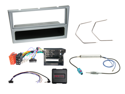 1-DIN Kit mit Fach Opel matt-chrom LFB CAN Bus/Antenne