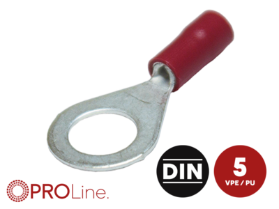 Ringkabelschuh 0,5mm²-1,5mm²/8,4mm rot EE 5 Stück