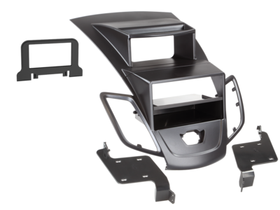 2-DIN Radioblende mit Fach Ford Fiesta mit Display schwarz