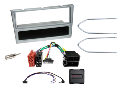 1-DIN Kit mit Fach Opel matt-chrom LFB analog/Antenne
