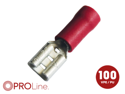 Flachsteckhülse(f) 0,5mm²-1,5mm²/4,8mm rot EE 100 Stück