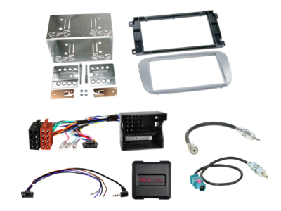 2-DIN Kit Ford diverse Fahrzeuge silber LFB/CAN Bus/Antenne