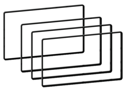 2-DIN Distanzrahmen Display 3x5 mm/1x2,5 mm 