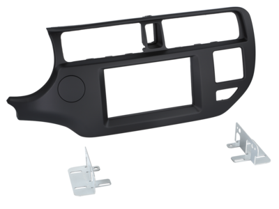 2-DIN Radioblende Kia Rio(UB) 09/2011-01/2015 schwarz LHD