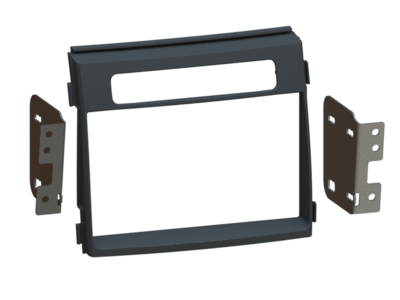 2-DIN Radioblende Kia Soul(AM)02/2009-09/2011 schwarz