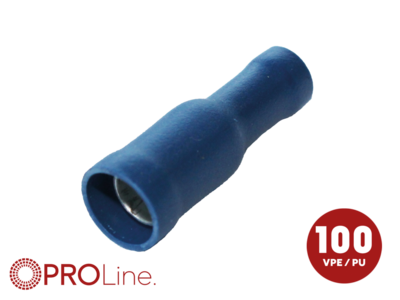 Rundsteckhülse 1,5mm²-2,5mm²/3,9mm blau>rot ST 100 Stück