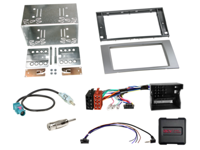 2-DIN Kit Ford Fahrzeuge silber LFB/CAN-Bus/Antenne