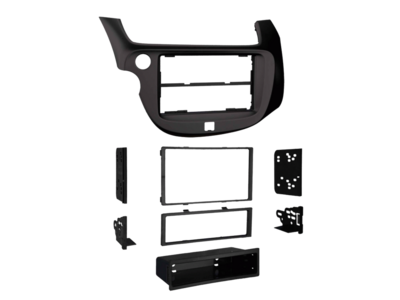 2-DIN Radioblende mit Fach Honda Fit/Jazz(GE) schwarz