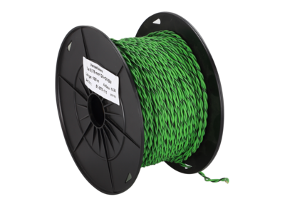 Lautsprecherkabel verdrillt 2x0.75mm² grün/grün-schwarz 100m