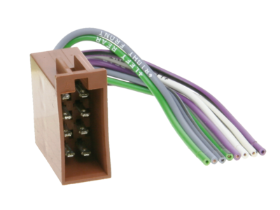 ISO Buchse(m) Lautsprecheranschluss lose Kabel 10cm 