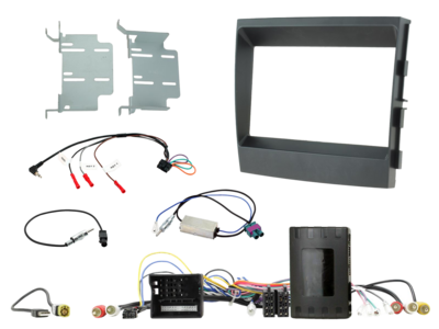 2-DIN Kit Porsche Panamera 2009-2016 Infodapter/Amp schwarz