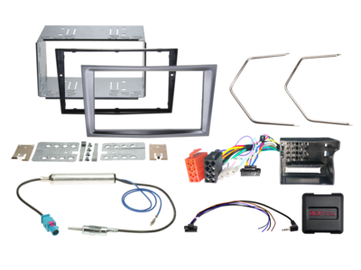 2-DIN Kit Opel Fahrzeuge charcoal metallic LFB/Antenne