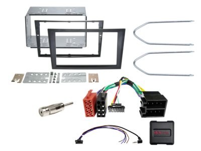 2-DIN Kit Opel Fahrzeuge schwarz LFB analog/Antenne
