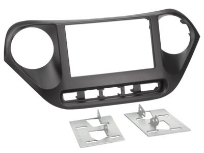 2-DIN Radioblende Hyundai I10 11/2013-12/2019 LHD schwarz