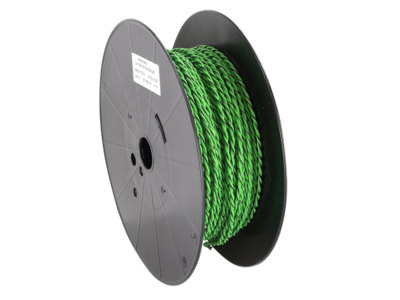 Lautsprecherkabel verdrillt 2x1.50mm² grün/grün-schwarz 100m