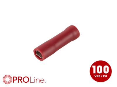 Flachsteckhülse(f) 0,5mm²-1,5mm²/2,8mm rot STVI 100 Stück