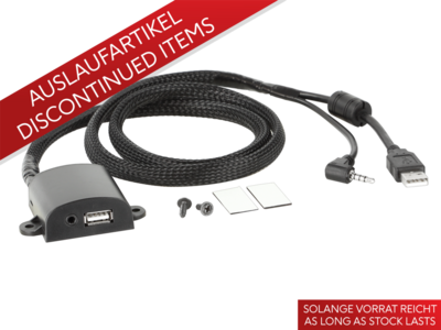 USB/AUX-AV Aufbaugehäuse universal USB/3,5mm Klinke