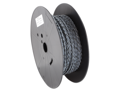 Lautsprecherkabel verdrillt 2x1.50mm² grau/grau-schwarz 100m
