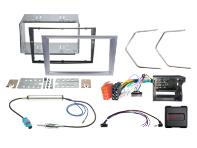 2-DIN Kit Opel Fahrzeuge matt chrom LFB CAN Bus/Antenne