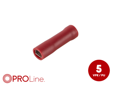 Flachsteckhülse(f) 0,5mm²-1,5mm²/2,8mm rot STVI 5 Stück