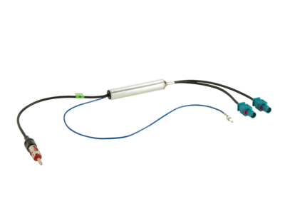 Antennenadapter Fakra(m)(x2)>DIN(m) 12V Phantom LEONI 