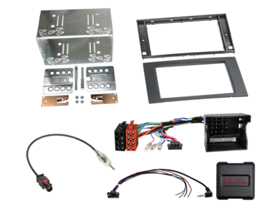 2-DIN Kit Ford Fahrzeuge schwarz LFB/CAN-Bus/Antenne Fakra