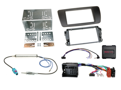 2-DIN Kit Seat Ibiza 2008-2015 nit schwarz LFB/Antenne