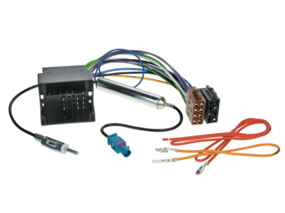 ISO Adapterkabel Audi/Seat/Skoda/VW Quadlock/Fakra>DIN 