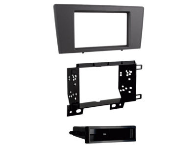 2-DIN Radioblende mit Fach Volvo S60/V70/XC70 grau