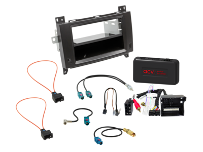 2-DIN Kit mit Fach Mercedes Vito/Viano 42x LFB/Antenne/Amp
