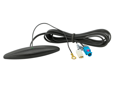 Glasklebeantenne AM/FM Fakra Z(m) 12V extern 