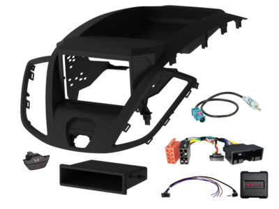 2-DIN Kit mit Fach Ford Transit V363 2014-2019 LFB analog